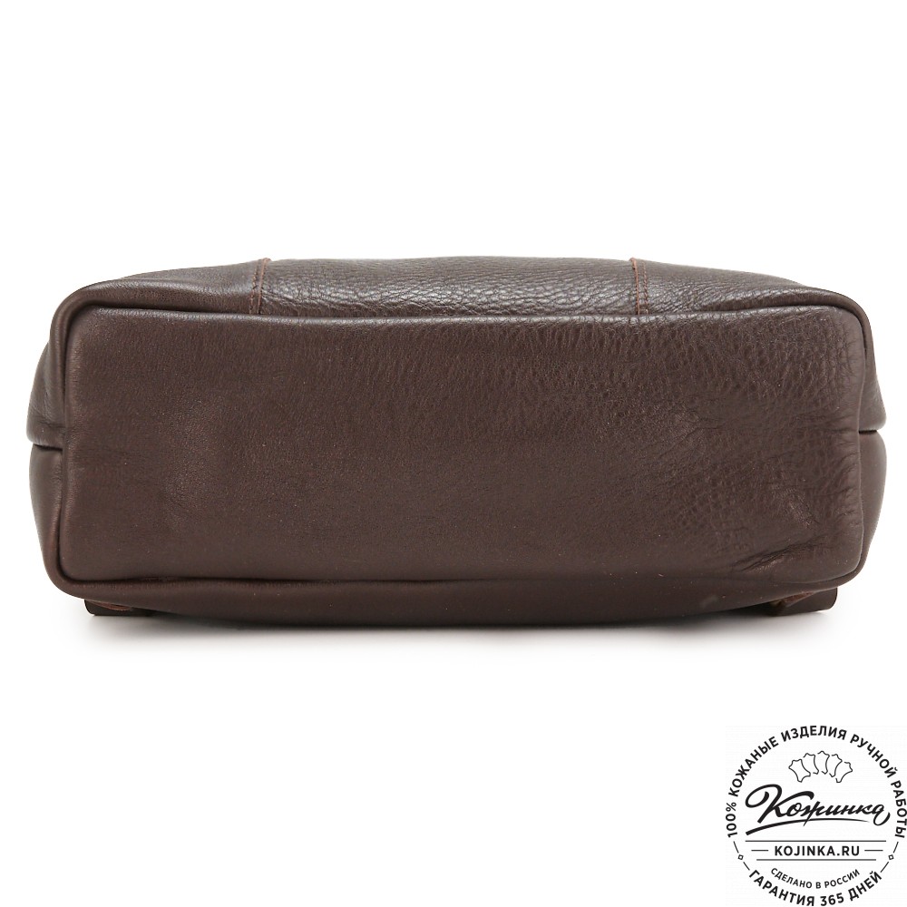 Кожаный рюкзак "Школьник" (тёмно-коричневый)